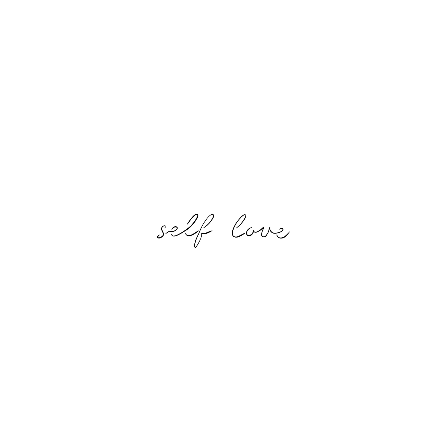 Pochoir pour tatouage temporaire "Self Love". Pochoir hypoallergénique, réalisé au laser, dermo collant.