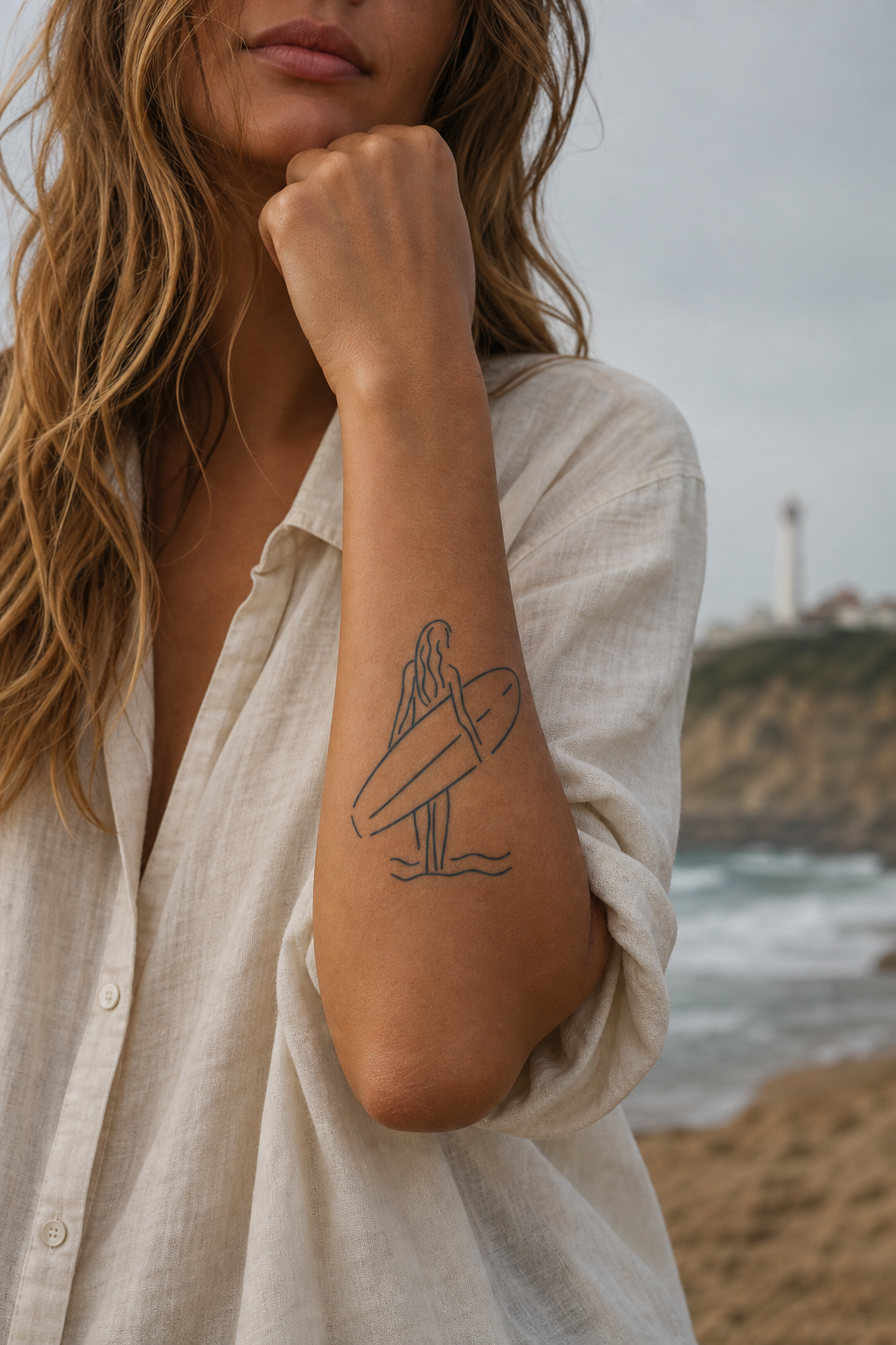 Surfeuse de Biarritz